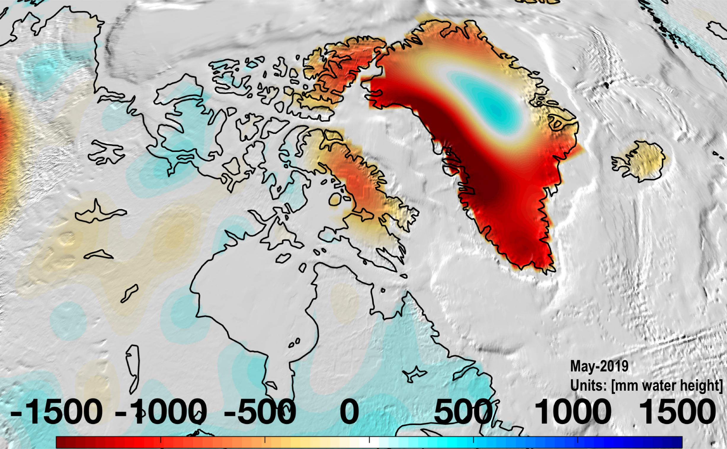 Greenland mass loss - May 2019