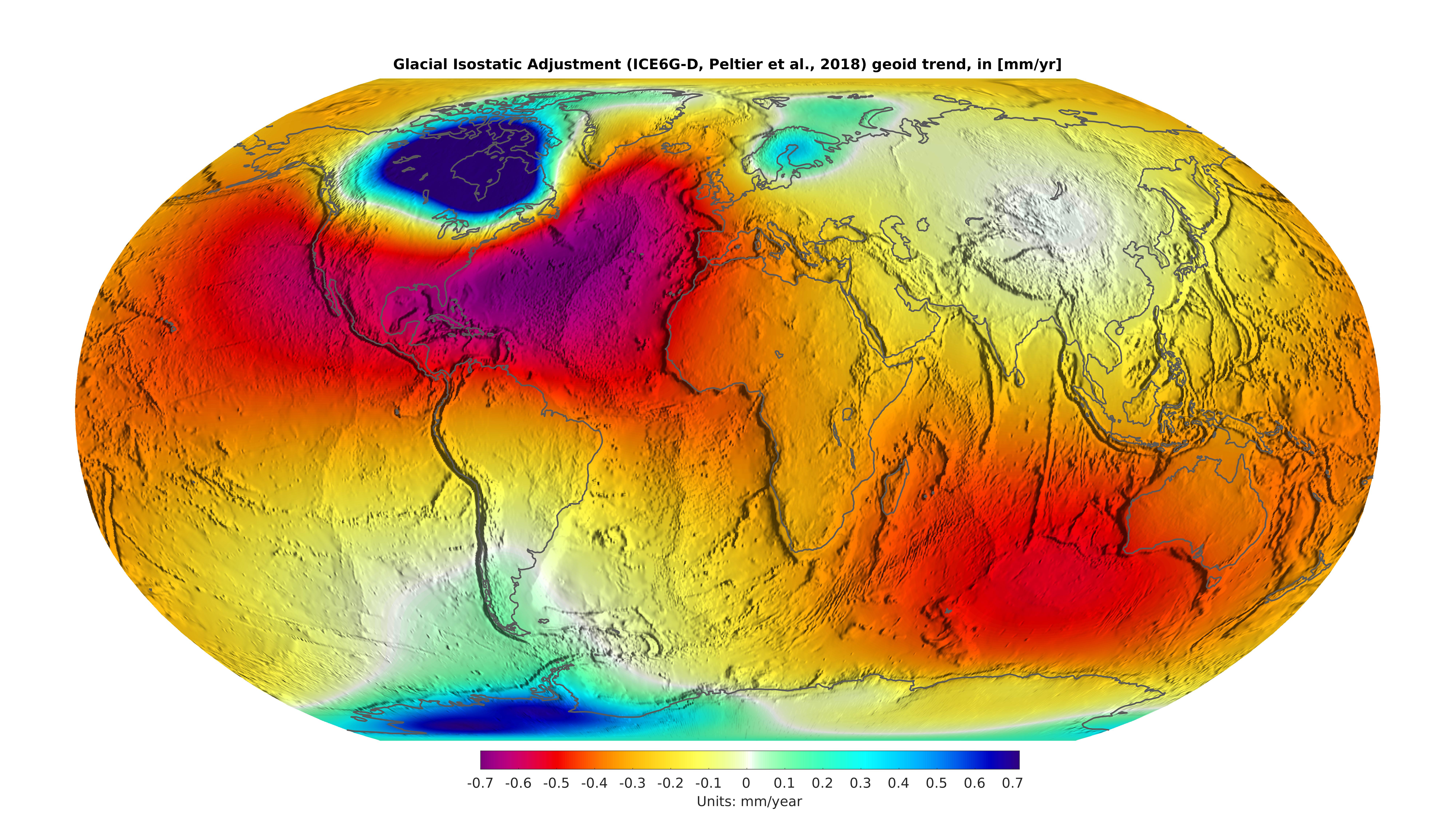 GIA ICE6G-D geoid rates (300km smoothing)