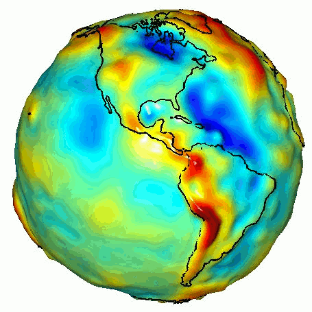 GRACE global gravity animation
