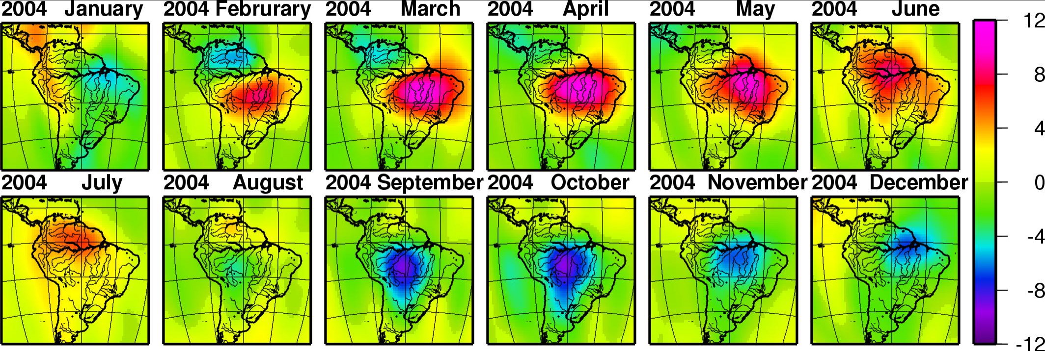 Amazon Basin seasonal hydrology